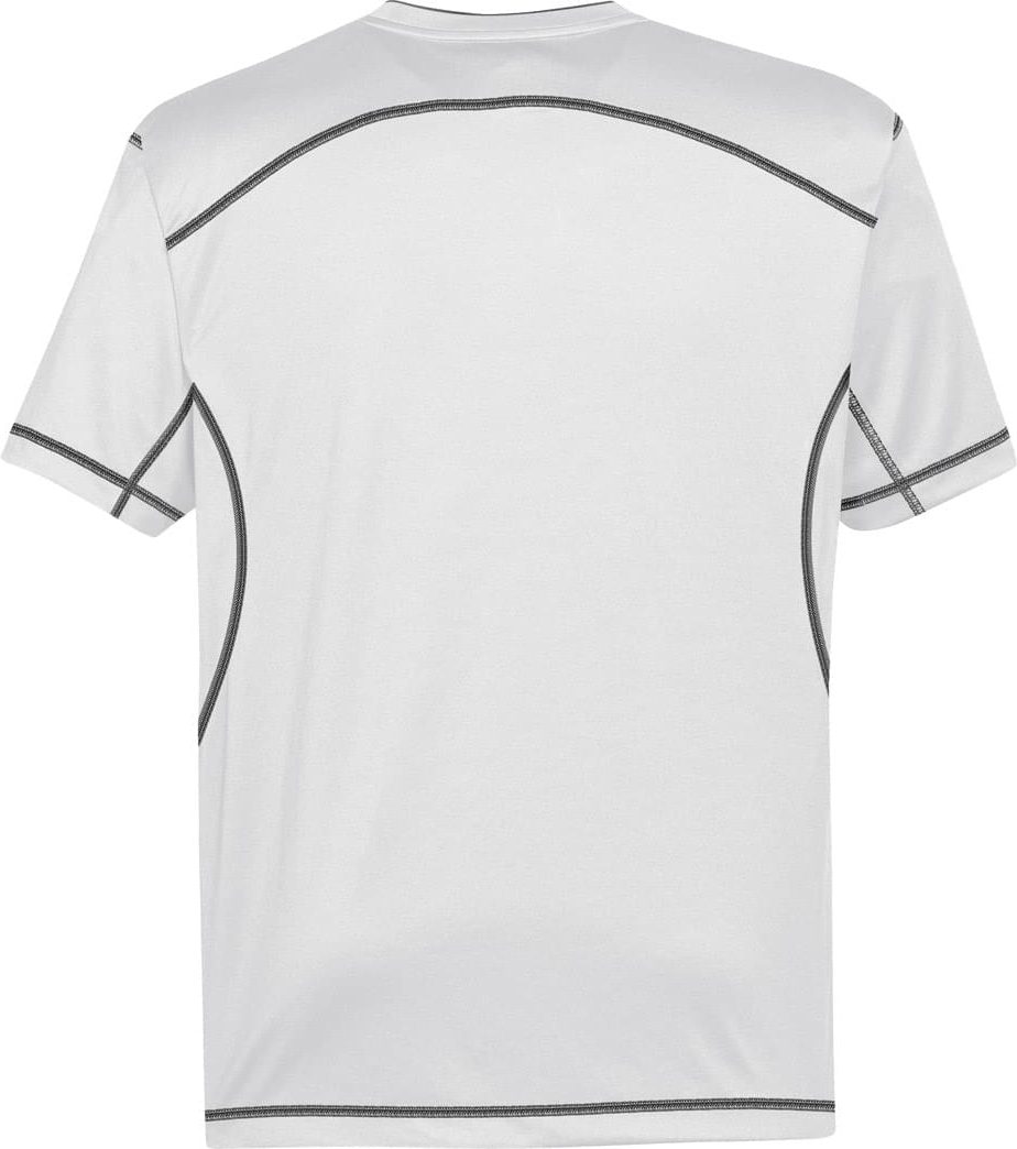 Stormtech Sat400 Men’s H2x-dry Hybrid Tee - White - Granite - Adult Xs