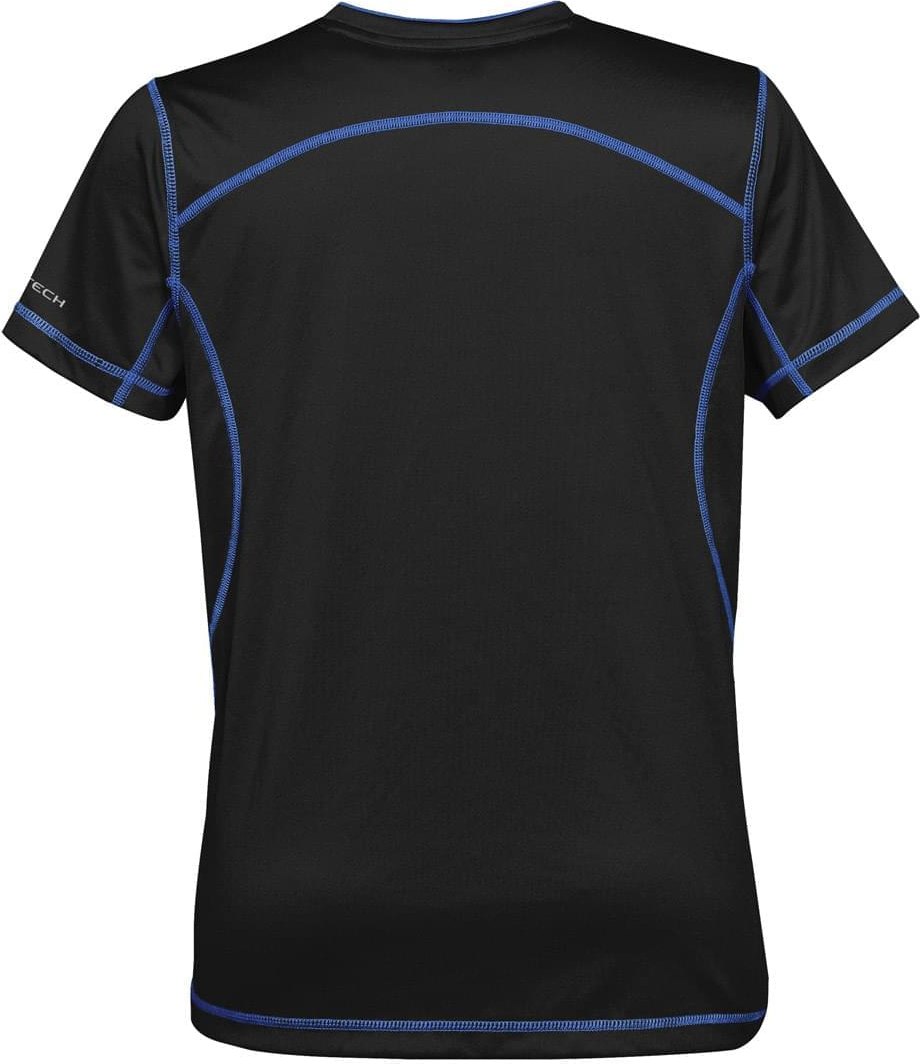 Stormtech Sat400w Women’s H2x-dry Hybrid Tee - Black Royal - Ladies Xs