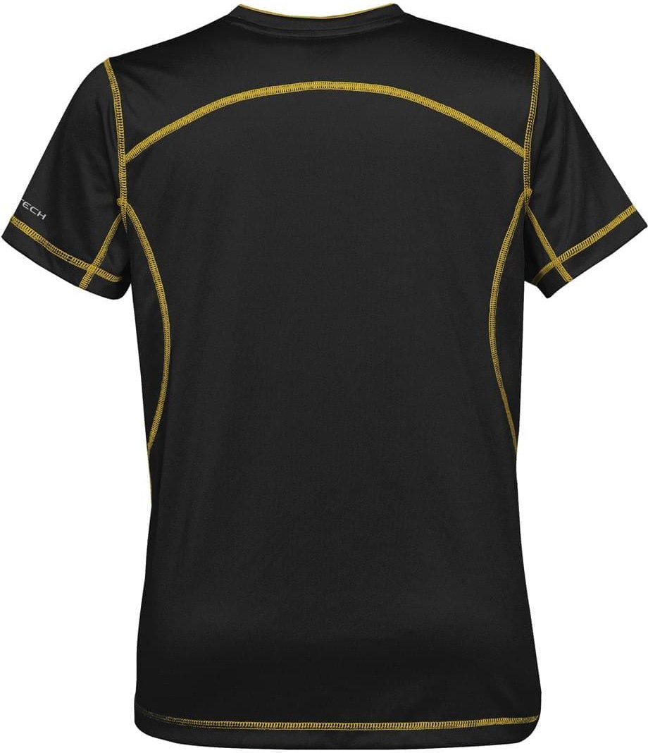 Stormtech Sat400w Women’s H2x-dry Hybrid Tee - Black Sundance - Ladies Xs