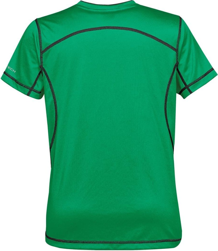 Stormtech Sat400w Women’s H2x-dry Hybrid Tee - Kelly Green Black - Ladies Xs