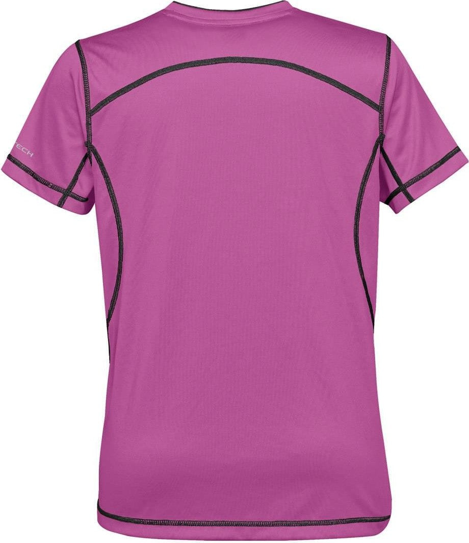 Stormtech Sat400w Women’s H2x-dry Hybrid Tee - Lilac Black - Ladies Xs