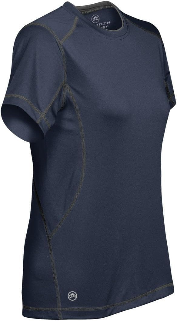 Stormtech Sat400w Women’s H2x-dry Hybrid Tee - Navy Granite
