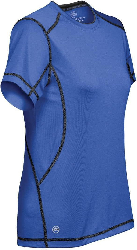 Stormtech Sat400w Women’s H2x-dry Hybrid Tee - Royal - Black