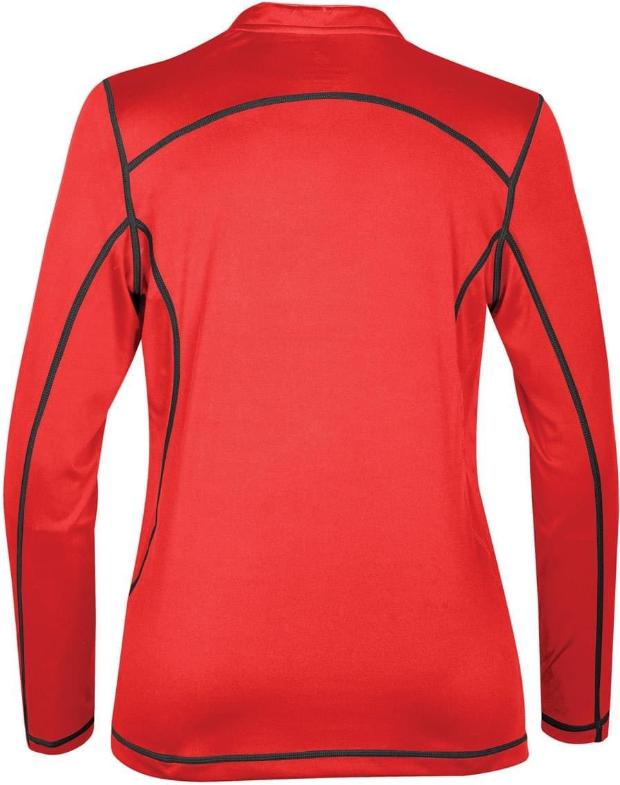 Stormtech Sat500w Women’s H2x-dry Hybrid Long Sleeve Tee - Red - Black - Ladies s