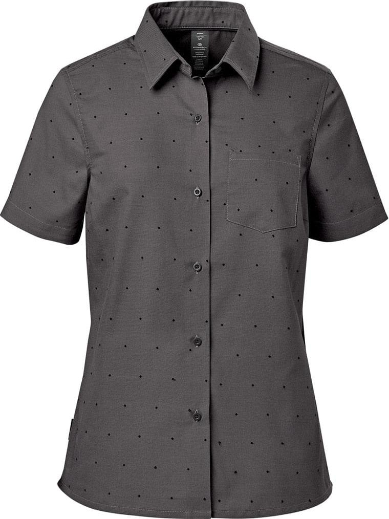 Stormtech Sbr-1w Women’s Molokai S/s Shirt - Carbon Black - Ladies Xs
