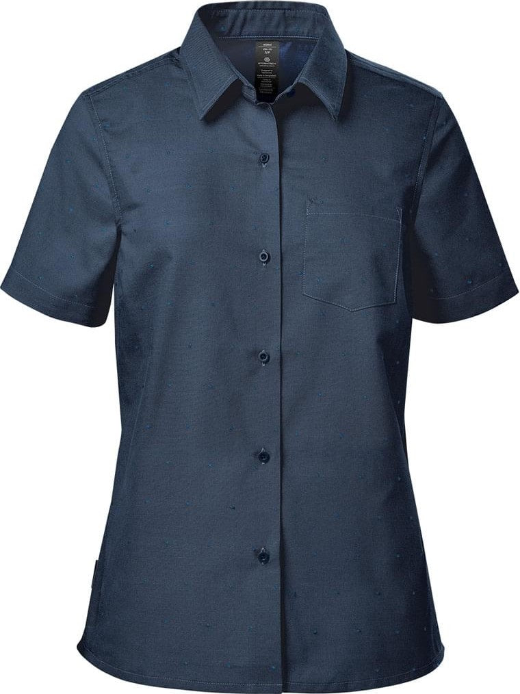 Stormtech Sbr-1w Women’s Molokai S/s Shirt - Navy - Classic Blue - Ladies Xs