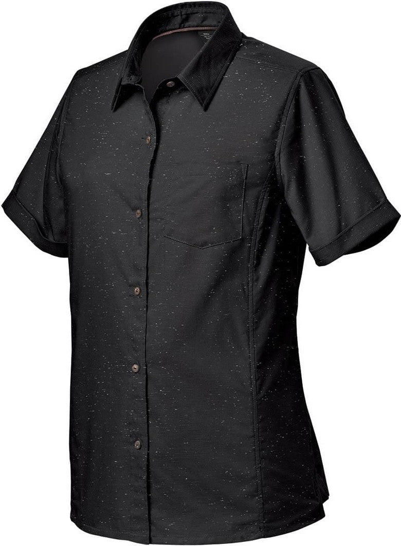 Stormtech Sbr-2w Women’s Skeena S/s Shirt - Black Carbon