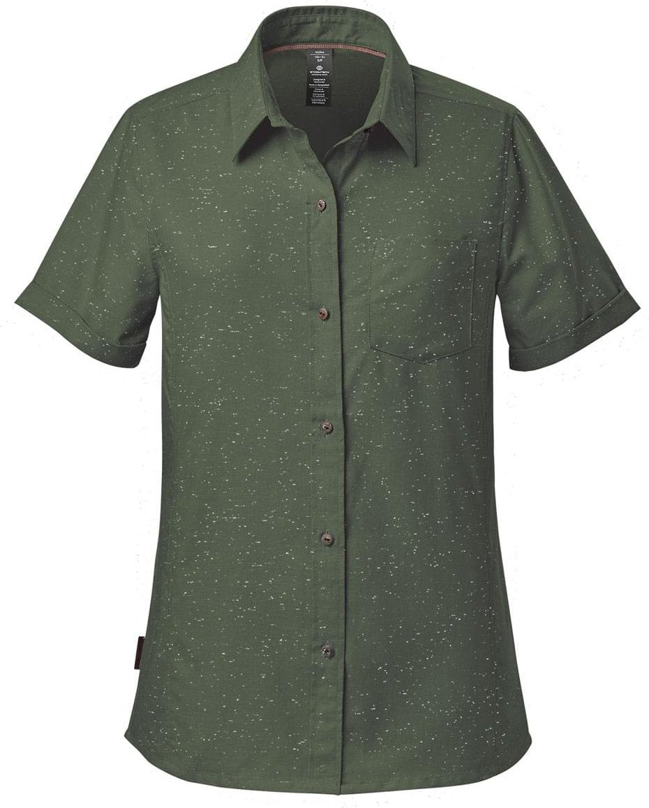 Stormtech Sbr-2w Women’s Skeena S/s Shirt - Earth - White - Ladies Xs