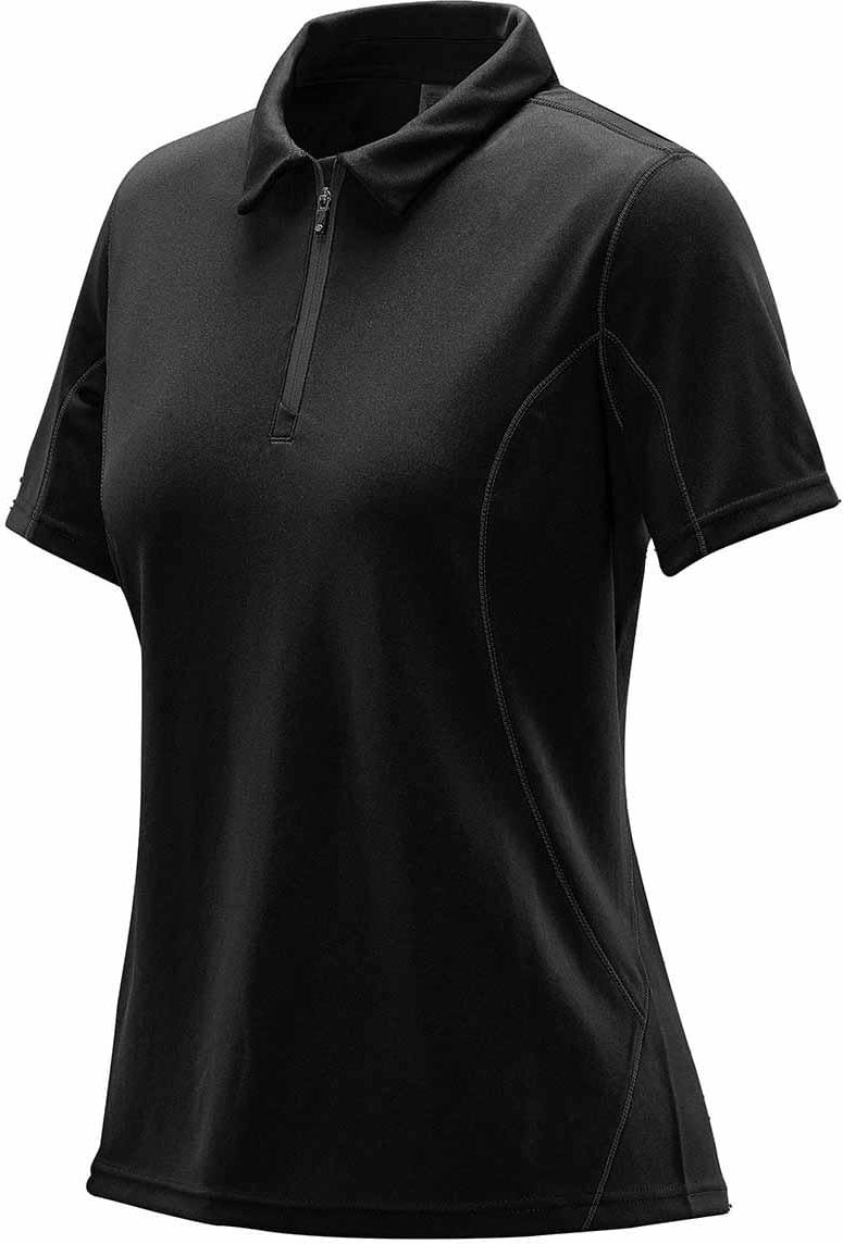 Stormtech Sdp-1w Women’s Pulse 1/4 Zip Polo - Black Dolphin