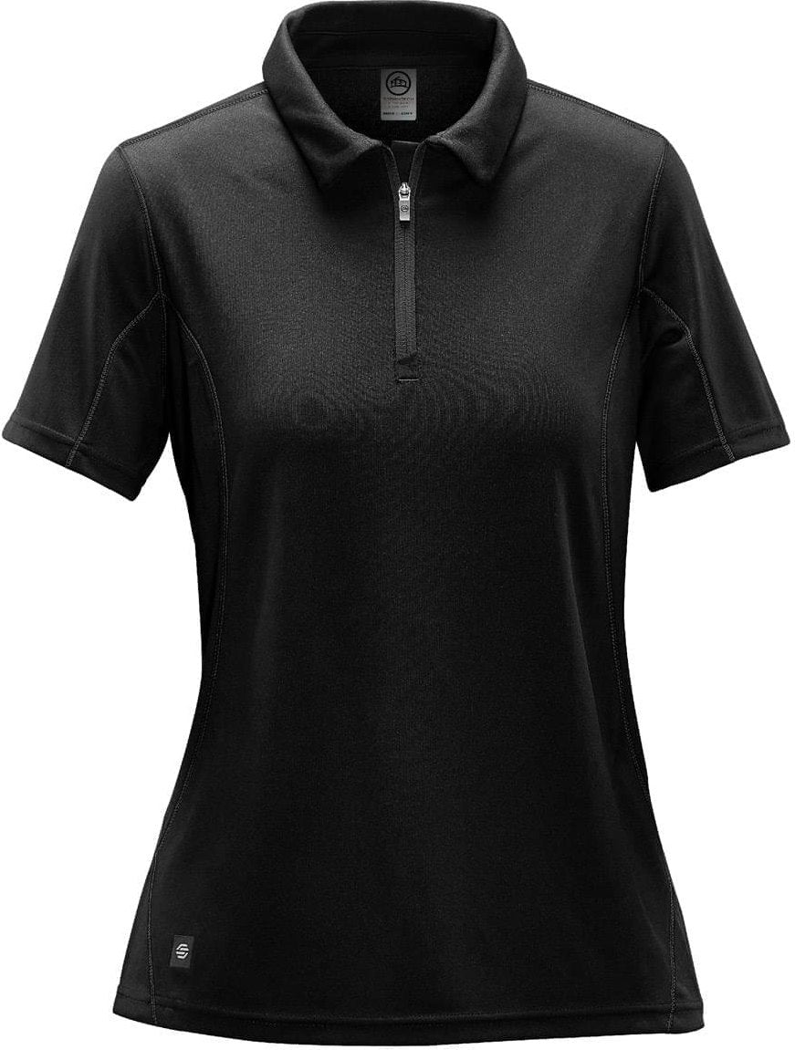 Stormtech Sdp-1w Women’s Pulse 1/4 Zip Polo - Black Dolphin - Ladies Xs