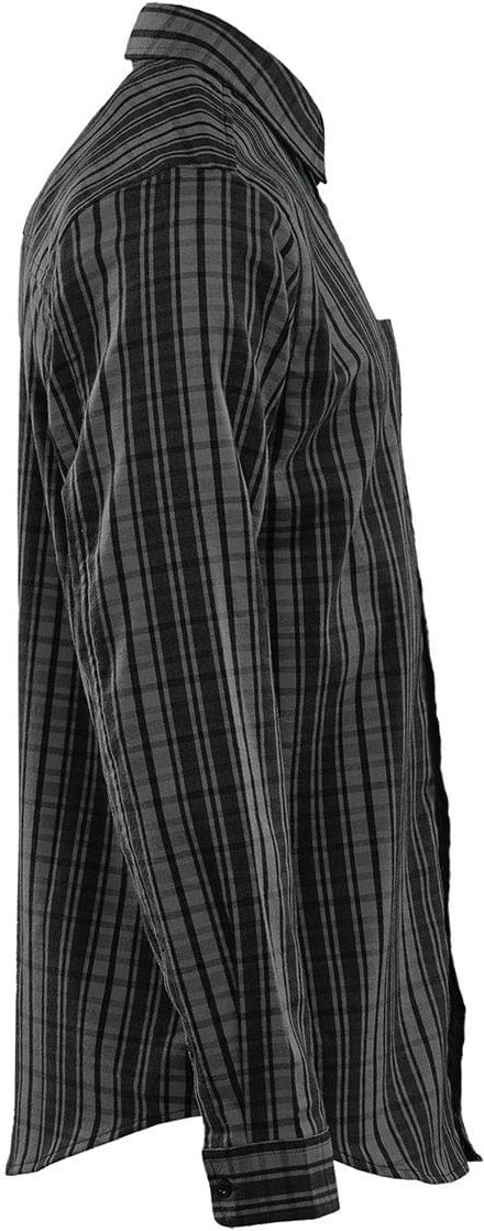 Stormtech Sdr-1 Men’s Muirfield Performance Long Sleeve Shirt - Carbon Plaid