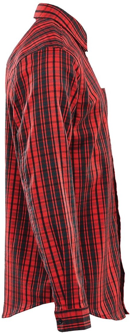 Stormtech Sdr-1 Men’s Muirfield Performance Long Sleeve Shirt - Red Plaid