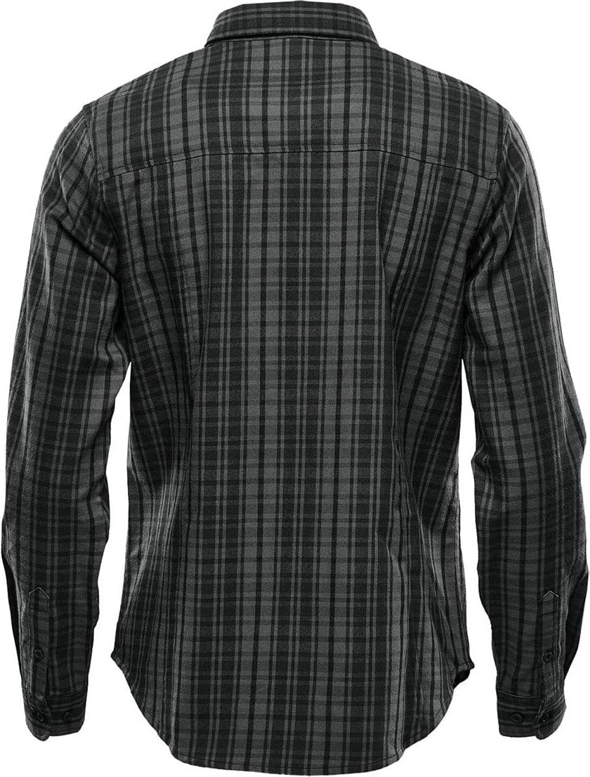 Stormtech Sdr-1w Women’s Muirfield Performance Long Sleeve Shirt - Carbon Plaid - Ladies Xs
