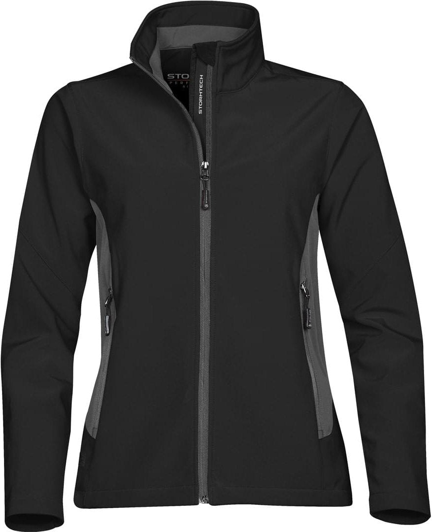 Stormtech Sdx-1w Women’s Pulse Softshell - Black Granite - Ladies Xs