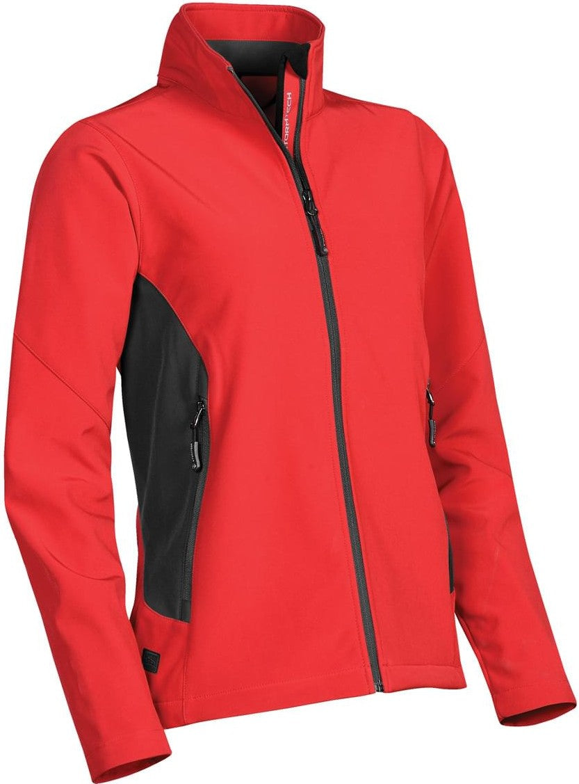 Stormtech Sdx-1w Women’s Pulse Softshell - True Red Black