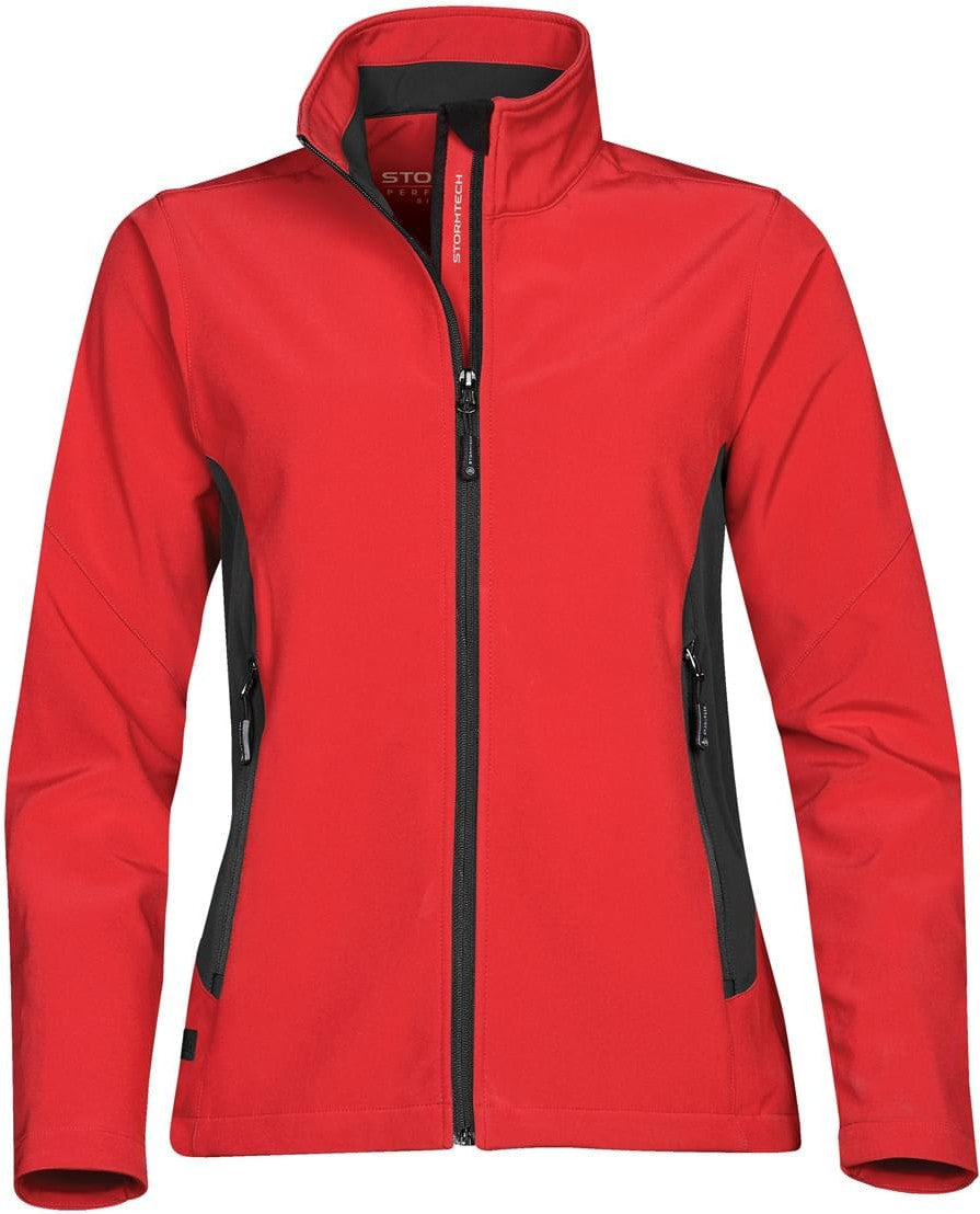 Stormtech Sdx-1w Women’s Pulse Softshell - True Red Black - Ladies Xs