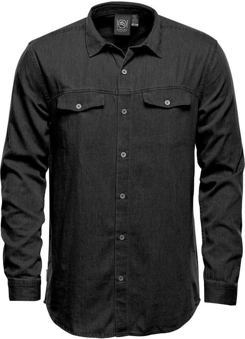 Stormtech Sfd-1 Men’s Blueridge Denim Shirt - Black - Adult Xs