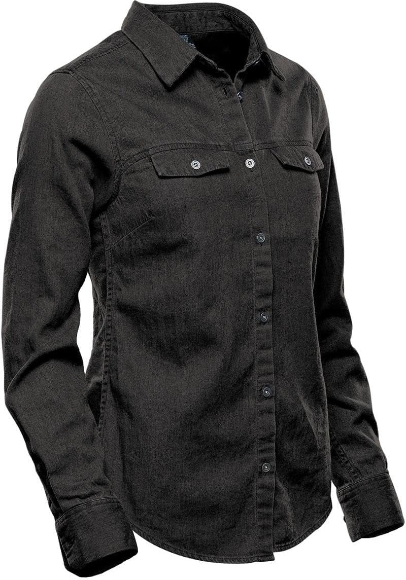 Stormtech Sfd-1w Women’s Blueridge Denim Shirt - Black - Ladies Xs