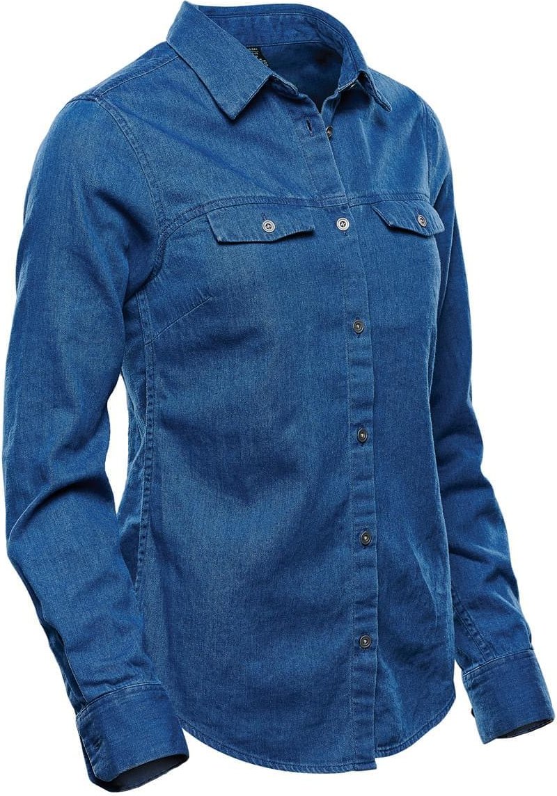Stormtech Sfd-1w Women’s Blueridge Denim Shirt - Light - Ladies Xs
