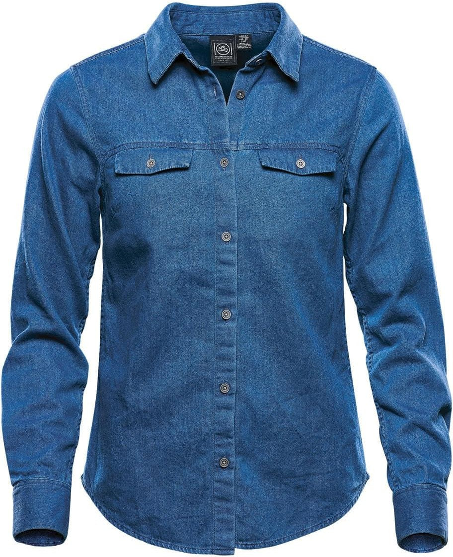 Stormtech Sfd-1w Women’s Blueridge Denim Shirt - Light - Ladies Xs