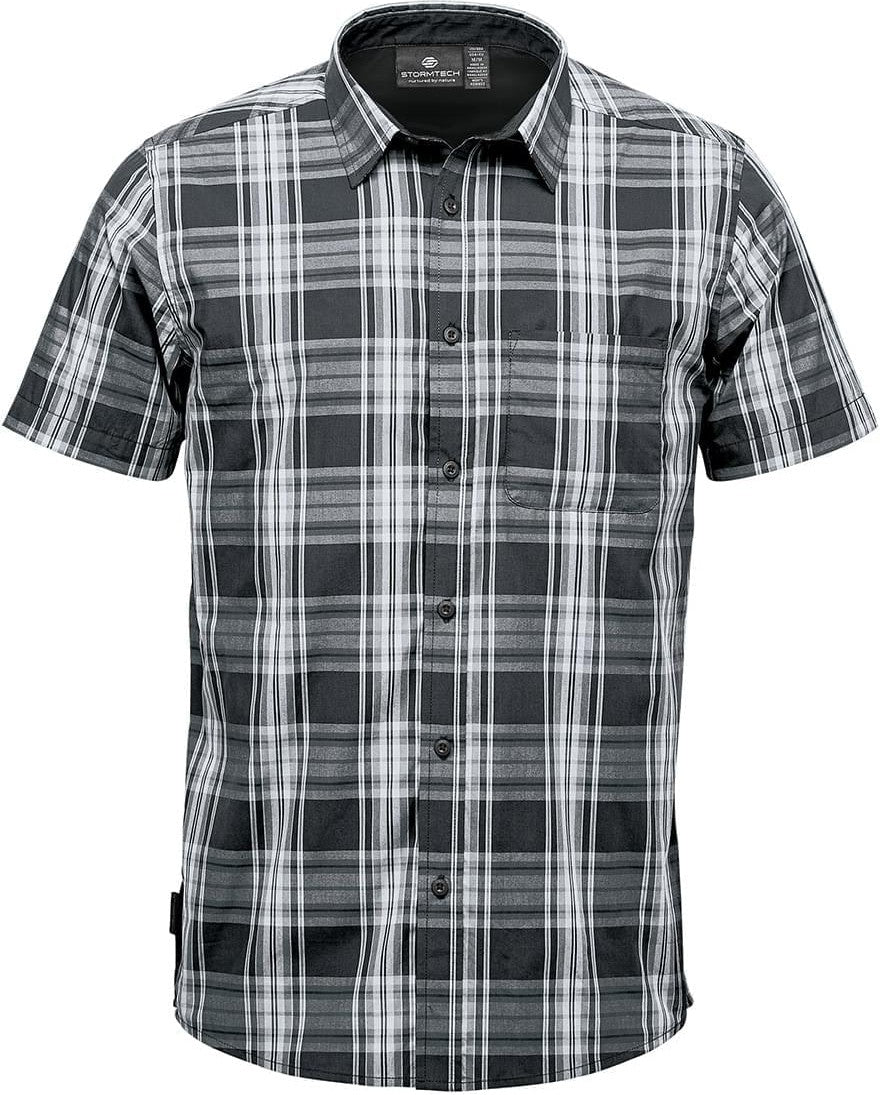 Stormtech Sfv-1 Men’s Dakota Short Sleeve Shirt - Carbon Black - Adult Xs