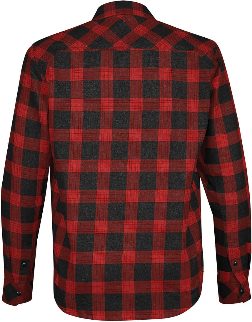 Stormtech Sfx-1 Men’s Logan Snap Front Shirt - Black Red Plaid
