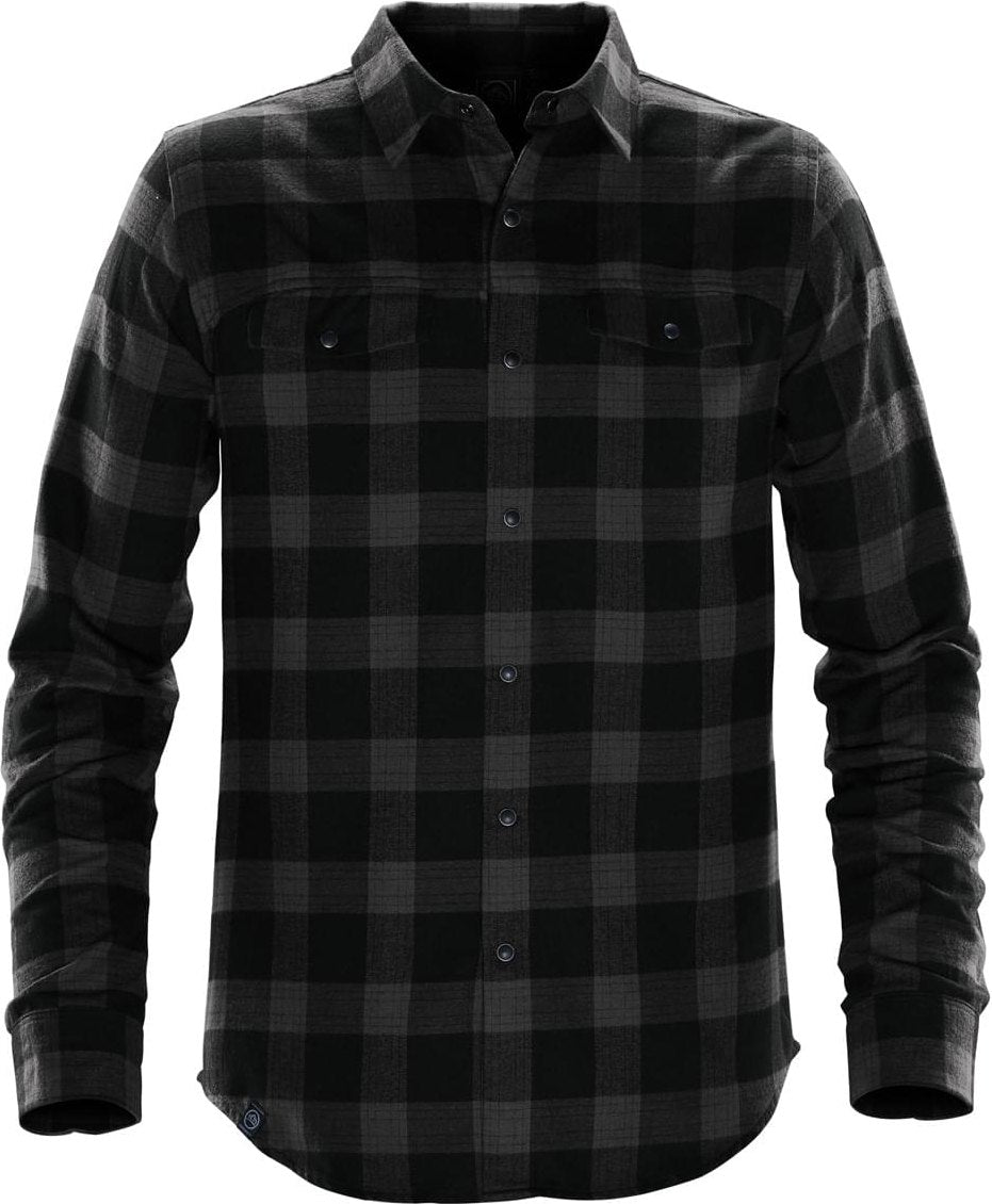 Stormtech Sfx-1 Men’s Logan Snap Front Shirt - Carbon Plaid - Adult Xs