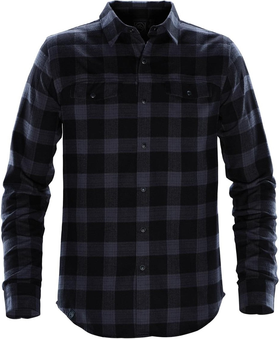 Stormtech Sfx-1 Men’s Logan Snap Front Shirt - Navy Plaid - Adult Xs