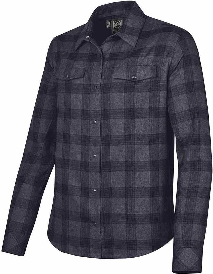 Stormtech Sfx-1 Men’s Logan Snap Front Shirt - Navy Plaid