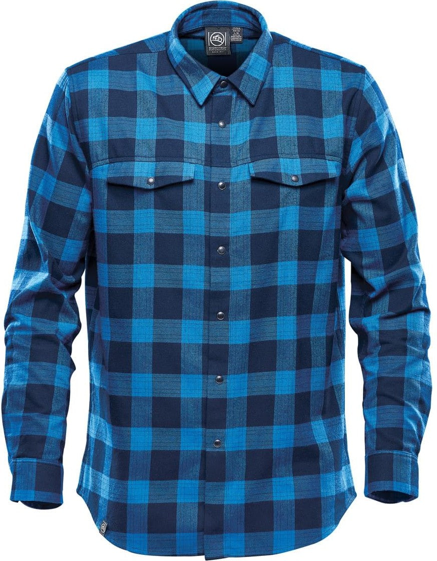 Stormtech Sfx-1 Men’s Logan Snap Front Shirt - Royal Plaid - Adult Xs