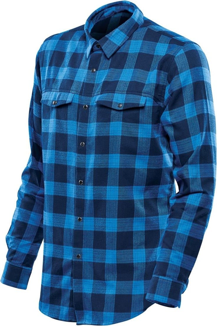 Stormtech Sfx-1 Men’s Logan Snap Front Shirt - Royal Plaid