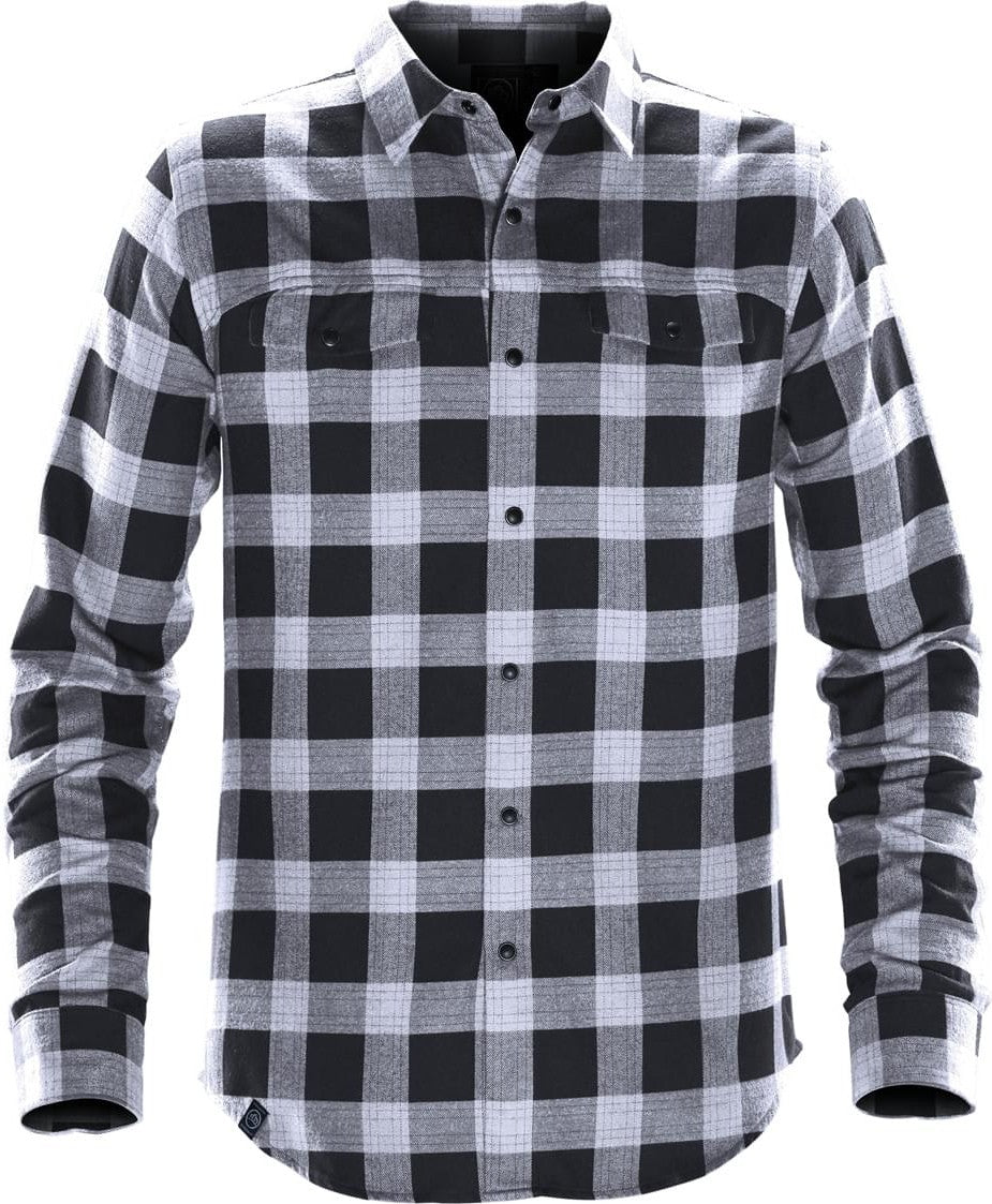 Stormtech Sfx-1 Men’s Logan Snap Front Shirt - Titanium Plaid - Adult Xs