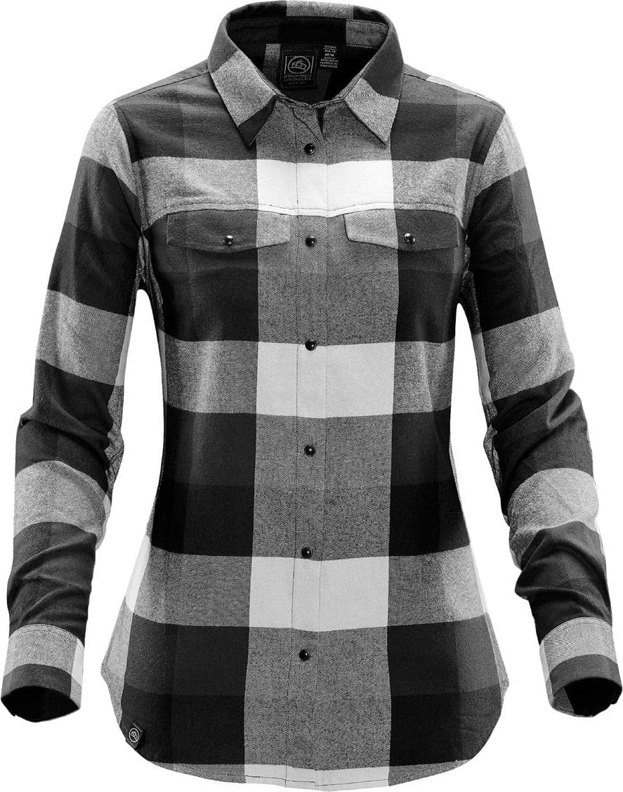 Stormtech Sfx-1w Women’s Logan Snap Front Shirt - Black Dolphin - Ladies Xs