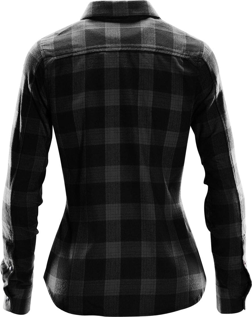 Stormtech Sfx-1w Women’s Logan Snap Front Shirt - Carbon Plaid