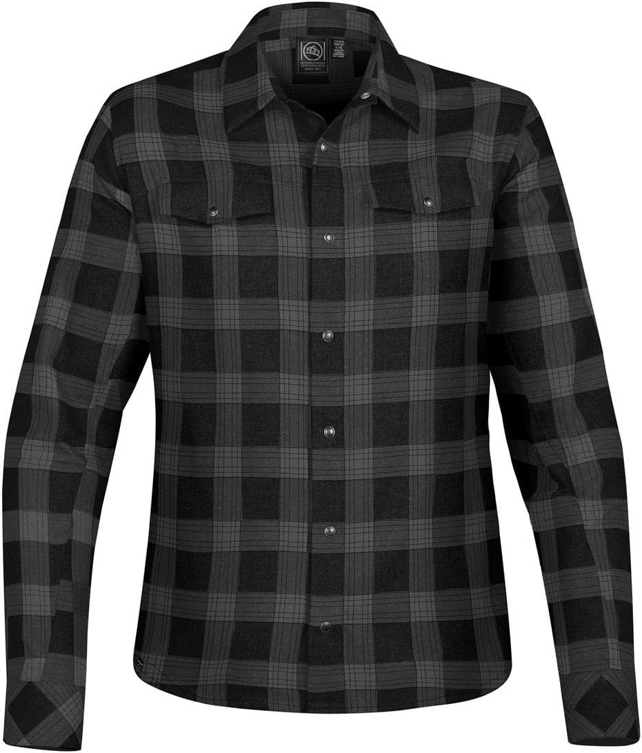 Stormtech Sfx-1w Women’s Logan Snap Front Shirt - Carbon Plaid - Ladies Xs