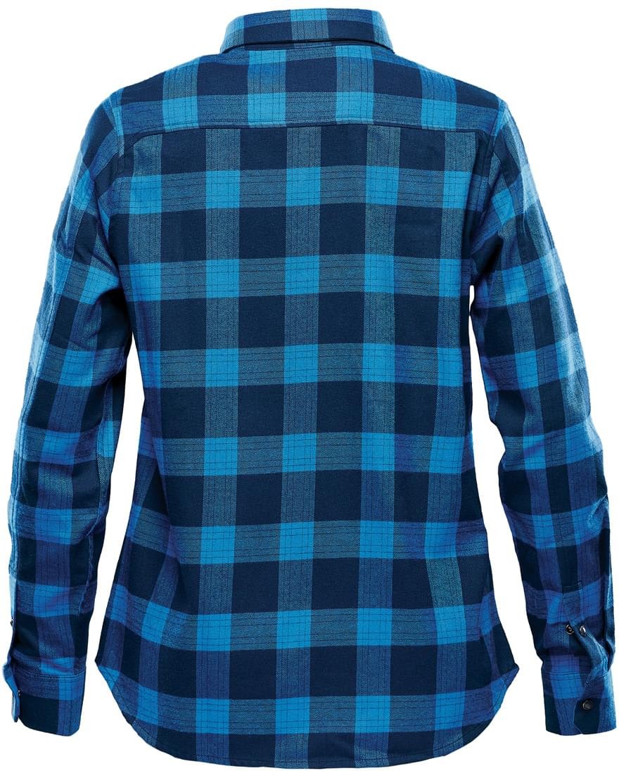 Stormtech Sfx-1w Women’s Logan Snap Front Shirt - Royal Plaid - Ladies Xs