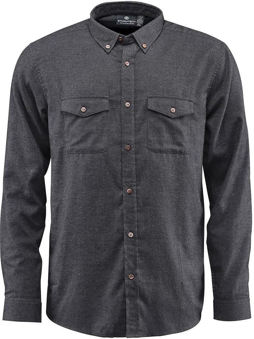 Stormtech Slw-1 Men’s Cambridge Long Sleeve Shirt - Charcoal - Adult s