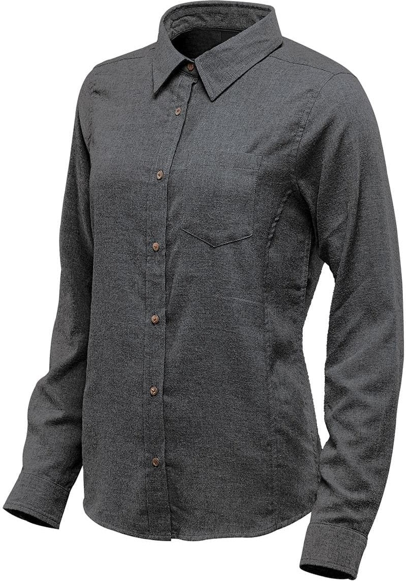 Stormtech Slw-1w Women’s Cambridge Long Sleeve Shirt - Charcoal