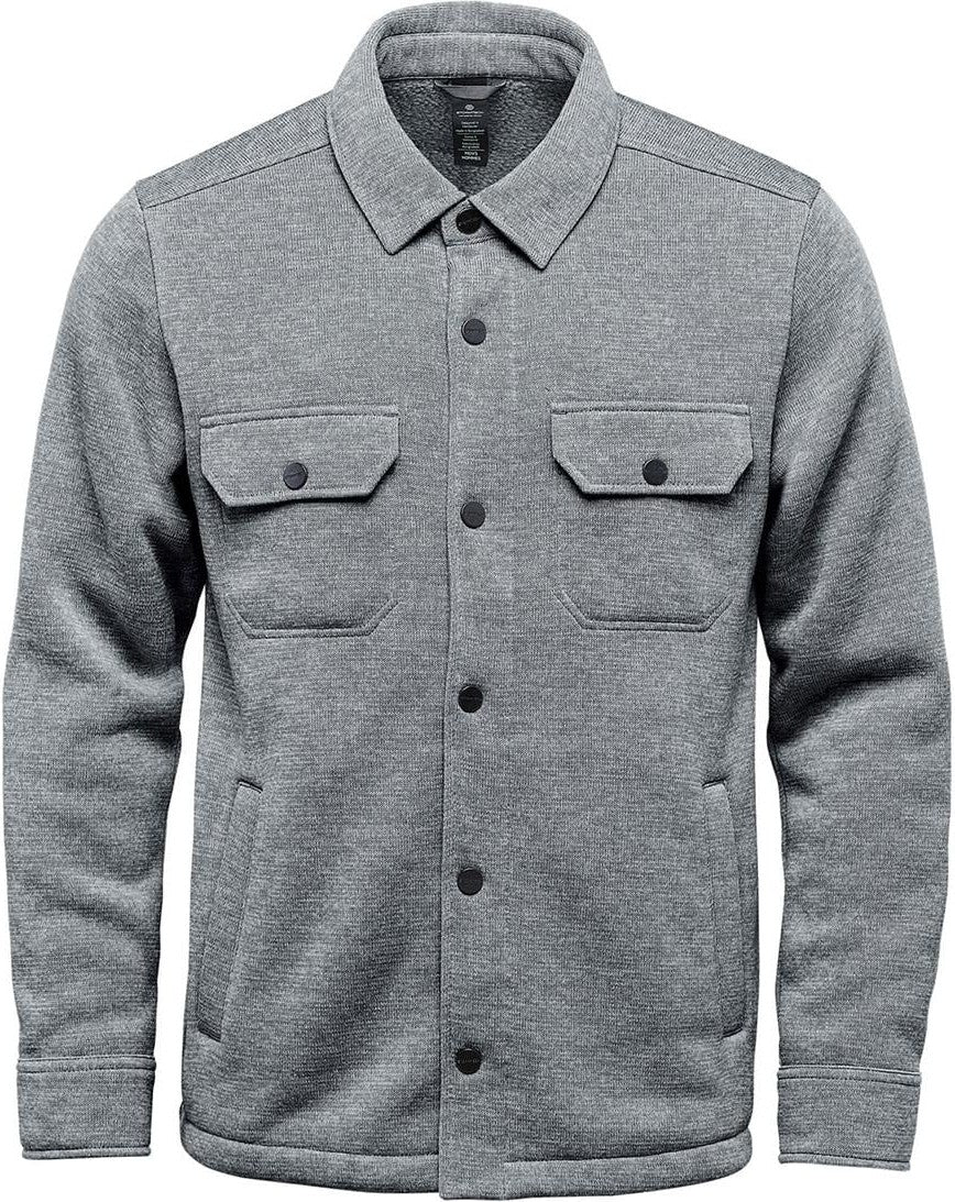 Stormtech Snf-1 Avalante Fleece Shacket - Granite Heather - Adult 2xs
