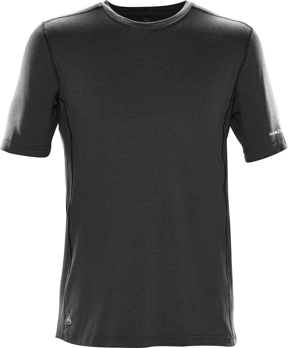 Stormtech Snt-1 Men’s Lotus H2x-dry Short Sleeve Tee - Carbon Melange - Adult s