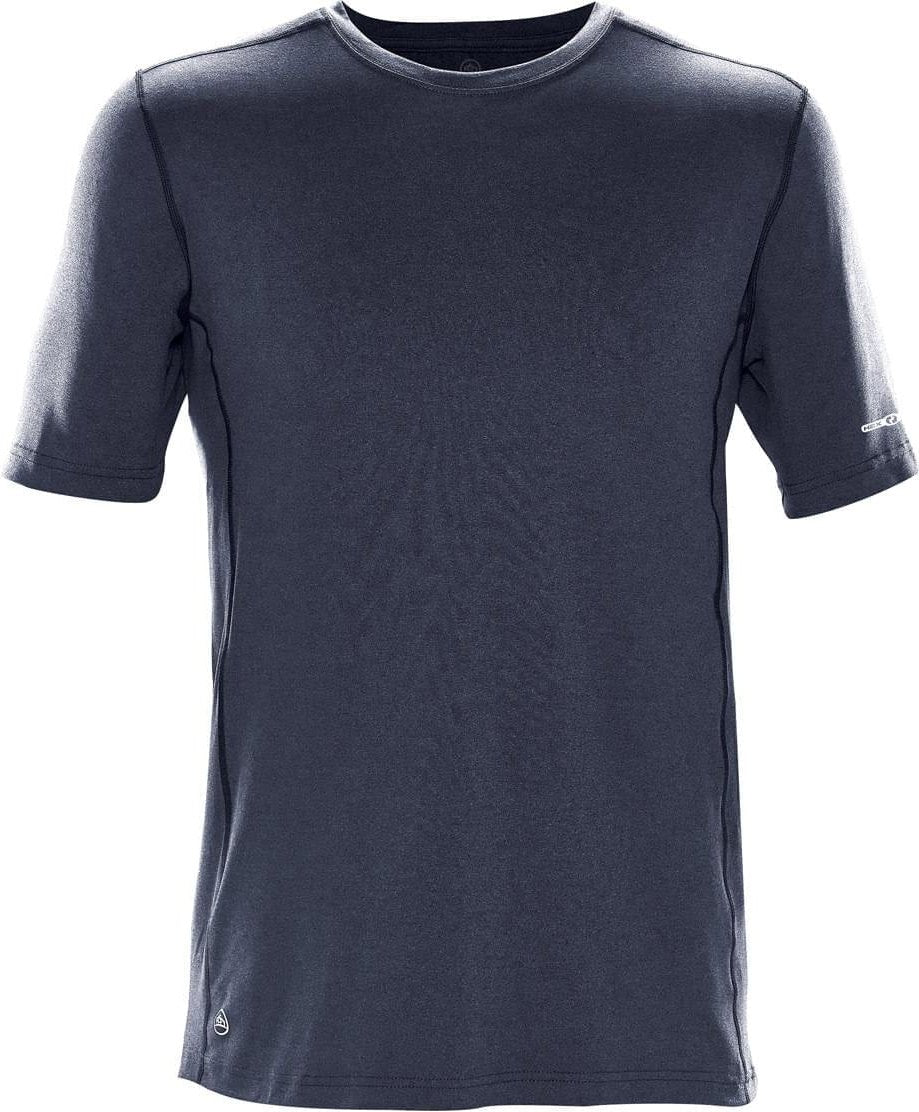 Stormtech Snt-1 Men’s Lotus H2x-dry Short Sleeve Tee - Navy Melange - Adult s