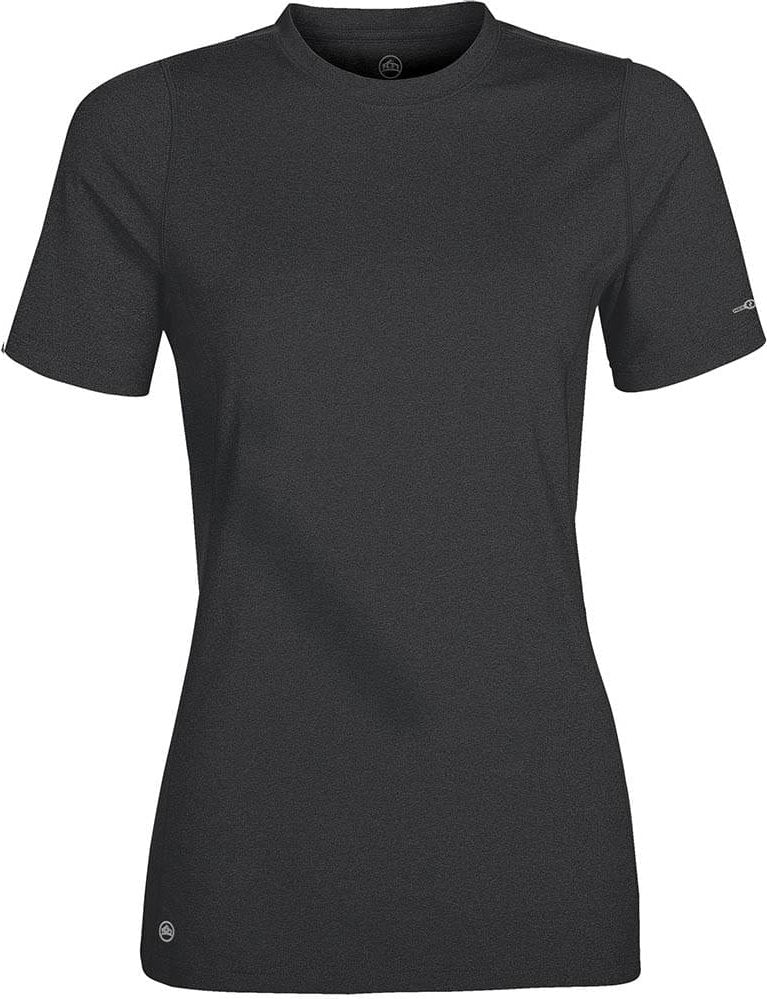 Stormtech Snt-1w Women’s Lotus H2x-dry Short Sleeve Tee - Carbon Melange - Ladies Xs