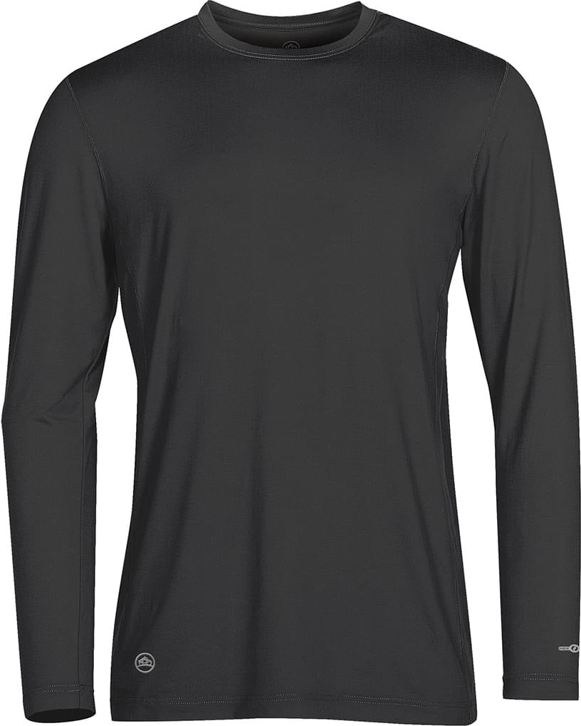 Stormtech Snt-2 Men’s Lotus H2x-dry Long Sleeve Tee - Carbon Melange - Adult s