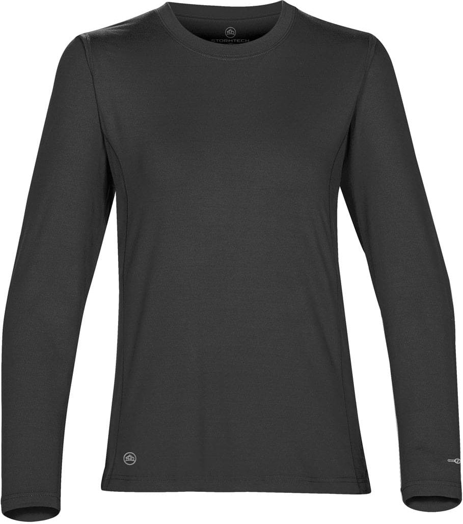 Stormtech Snt-2w Women’s Lotus H2x-dry Long Sleeve Tee - Carbon Melange - Ladies Xs
