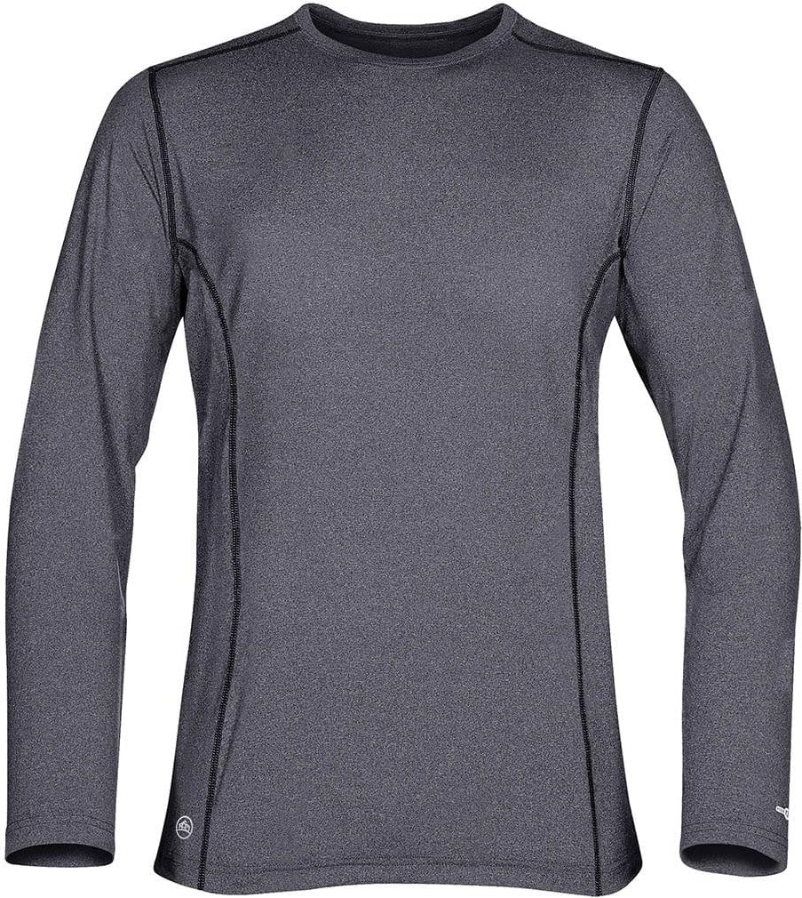 Stormtech Snt-2w Women’s Lotus H2x-dry Long Sleeve Tee - Navy Melange - Ladies Xs