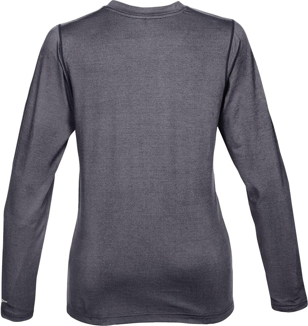 Stormtech Snt-2w Women’s Lotus H2x-dry Long Sleeve Tee - Navy Melange