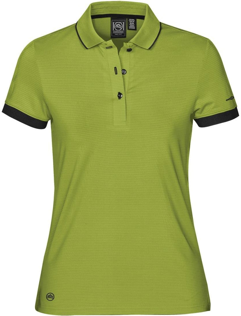 Stormtech Spg-1w Women’s Signal Performance Polo - Apple Green Black - Ladies Xs