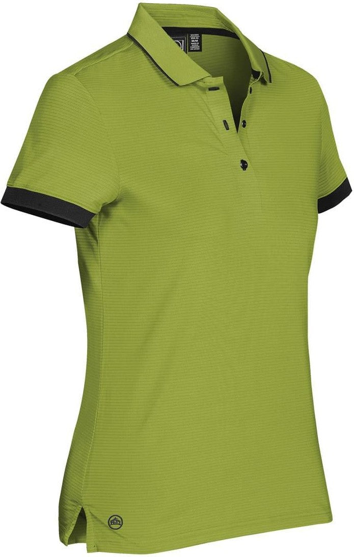 Stormtech Spg-1w Women’s Signal Performance Polo - Apple Green Black