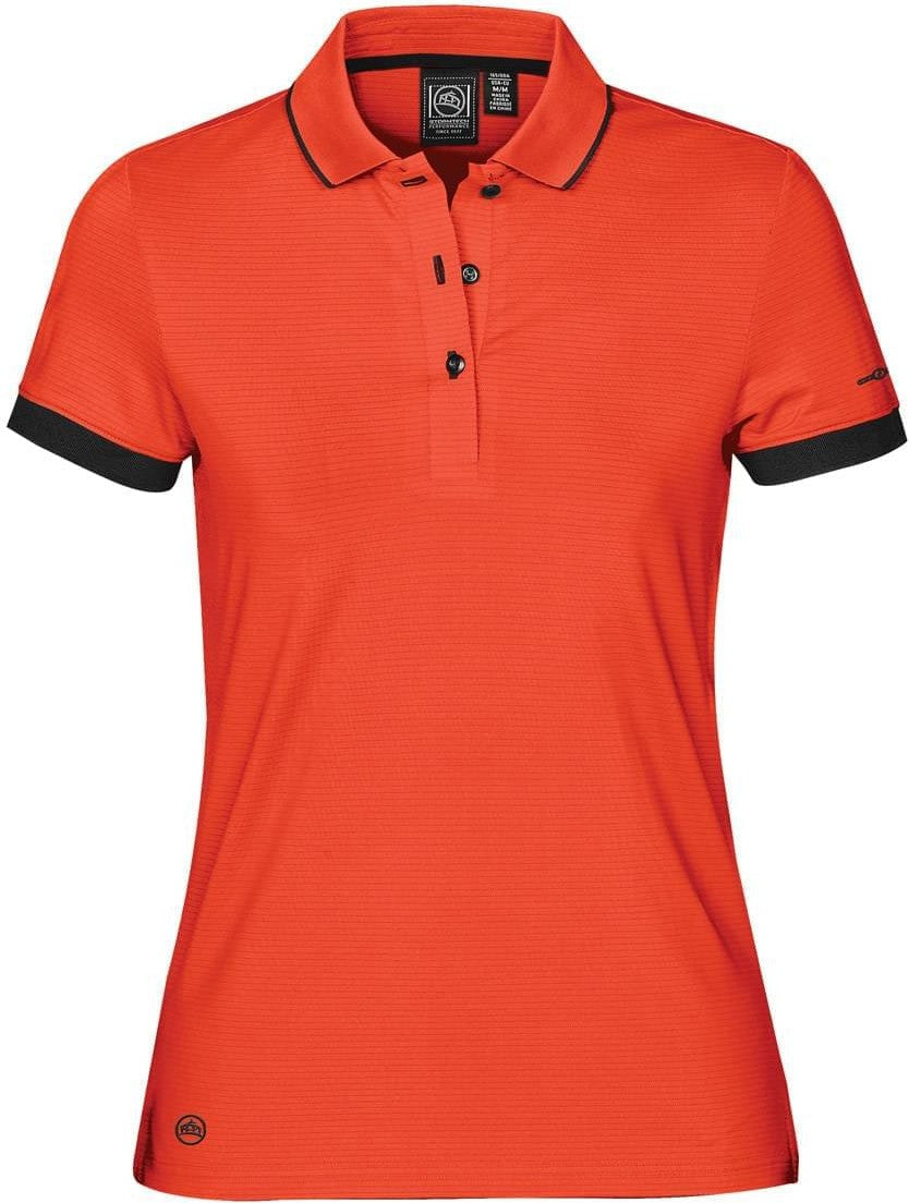 Stormtech Spg-1w Women’s Signal Performance Polo - Orange - Black - Ladies Xs