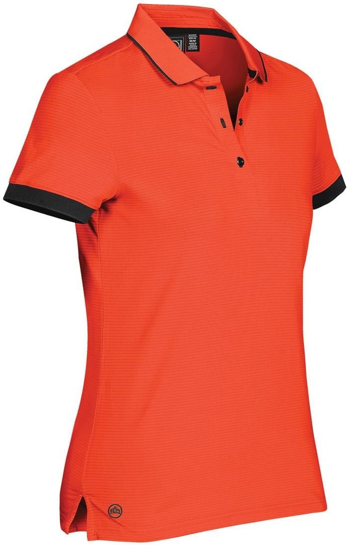 Stormtech Spg-1w Women’s Signal Performance Polo - Orange - Black